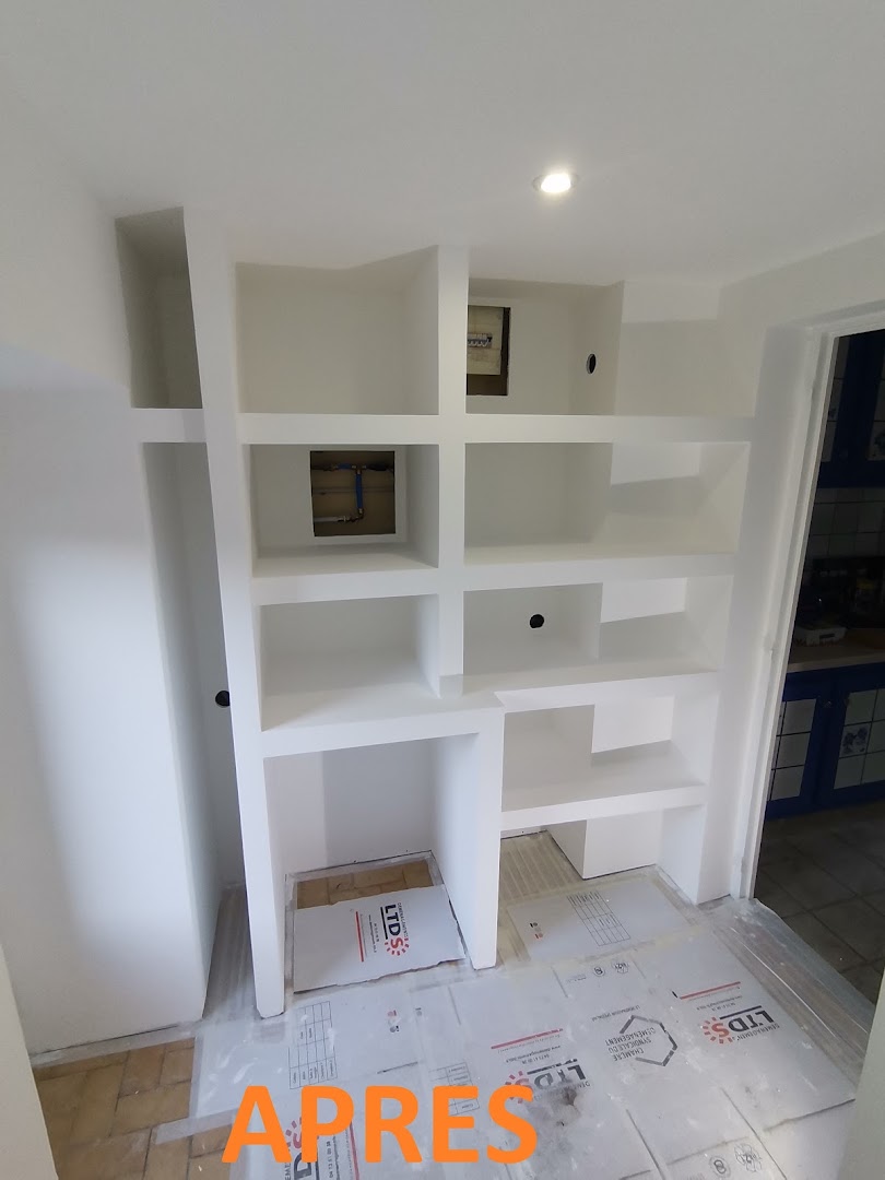 Plaquiste, pose de revêtements de sol, installateur cuisine & salle de Bain : Baladom Services — Photos 11